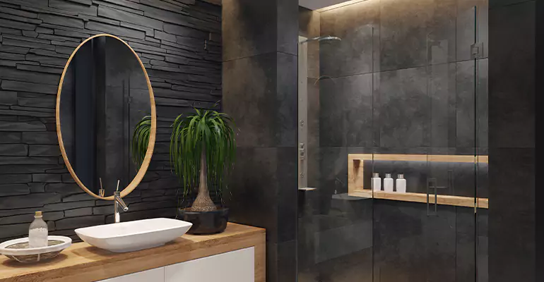 Bathroom Floor Tile Remodel in Exeter