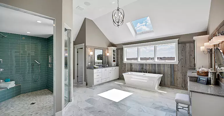 Guest Bathroom Flooring Remodel in Arma